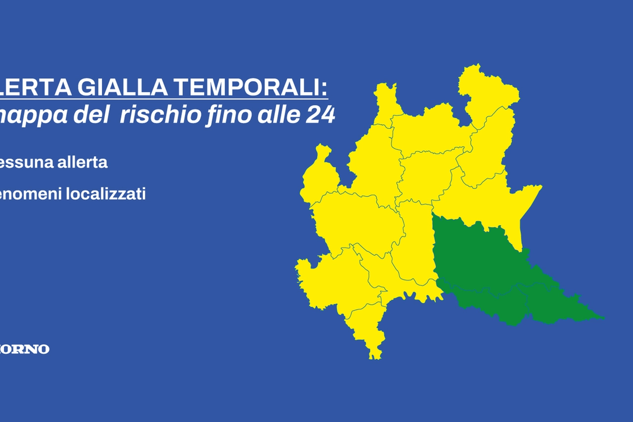 Previsioni meteo: allerta gialla in Lombardia per i temporali, solo le province di Cremona e Mantova sembrano al sicuro