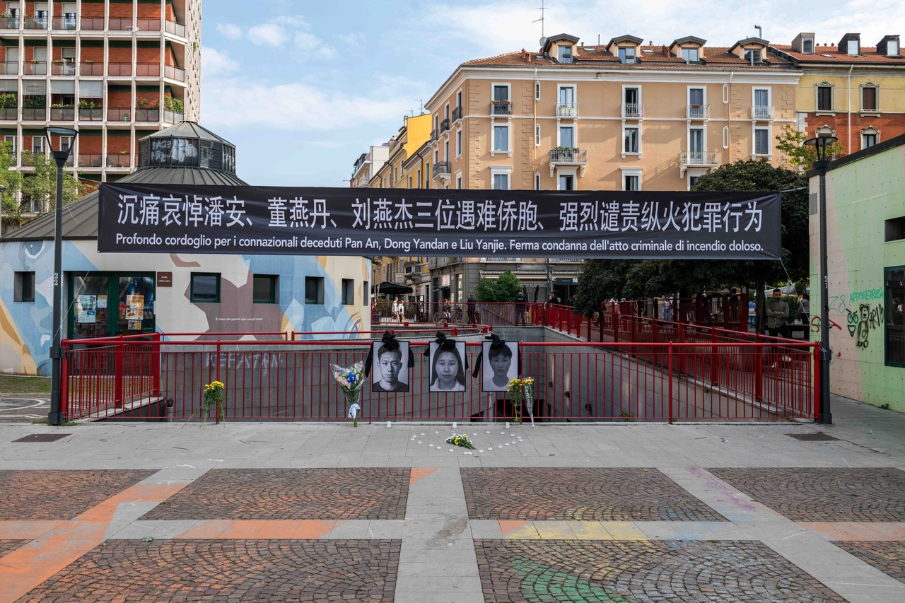 Commemorazione per le vittime nel rogo doloso di via  Cantoni