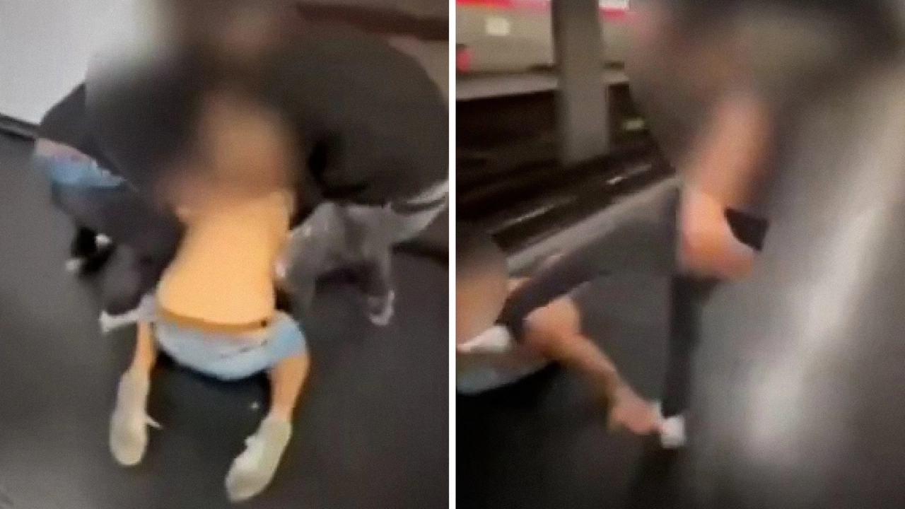 Alcuni frame del video del violento pestaggio avvenuto alla stazione Conciliazione della metro M1 di Milano