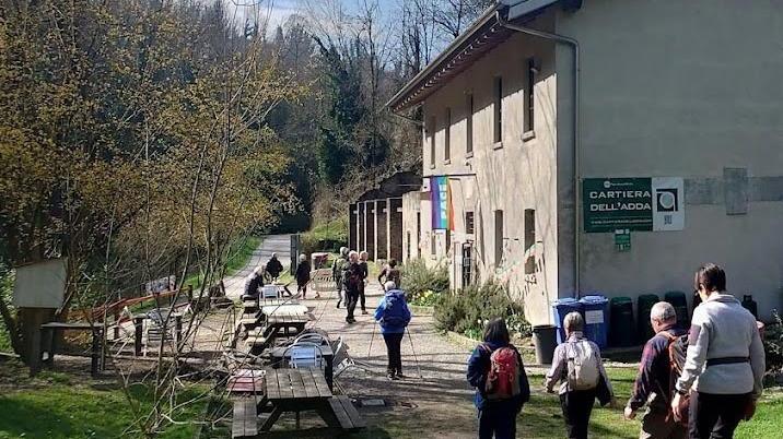 Un anno dopo la frana. Passerella per lo Stallazzo Un anno dopo la frana. Passerella per lo Stallazzo