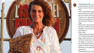 Cristina Plevani e “quella” camicetta all’Isola dei famosi (la stessa di 25 anni fa al Gf): ecco perché l’ha indossata
