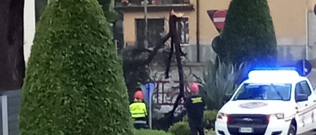 Violente grandinate in Valcamonica, un albero cade in strada a Capriolo: forte ondata di maltempo