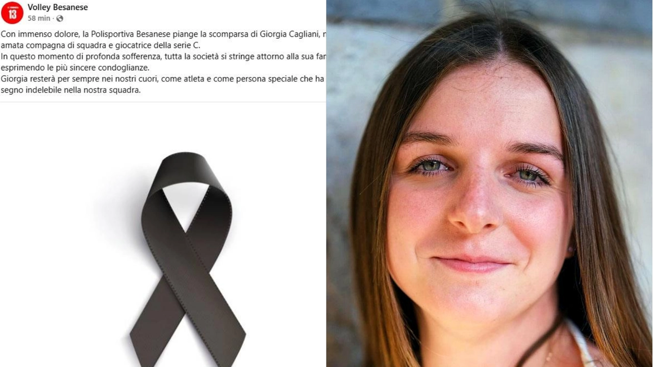 Il messaggio di cordoglio per scomparsa di Giorgia Cagliani Il messaggio di cordoglio per scomparsa di Giorgia Cagliani