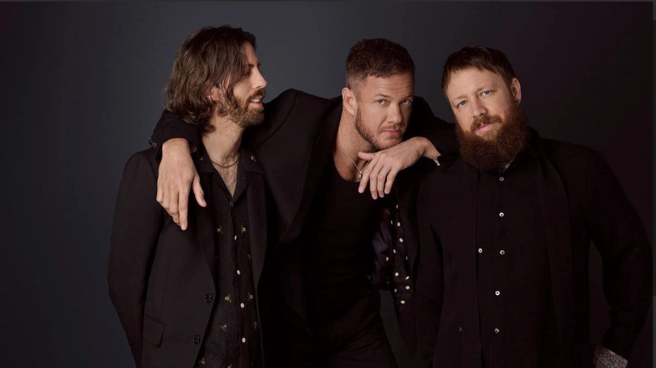 Da sinistra: Wayne Sermon, Dan Reynolds e Ben McKee Alla batteria Daniel Platzman è sostituito dall’ex Andrew Tolman