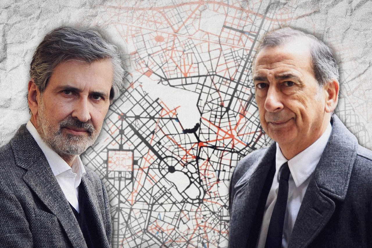 City Councilor for Urban Planning Giancarlo Tancredi and Mayor of Milan Giuseppe Sala