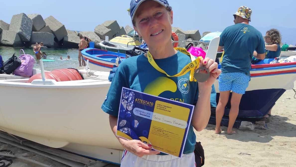 La sportiva ha impiegato 59 minuti e 30 secondi per coronare l’obiettivo cullato sin da quando era ragazza La sportiva ha impiegato 59 minuti e 30 secondi per coronare l’obiettivo cullato sin da quando era ragazza