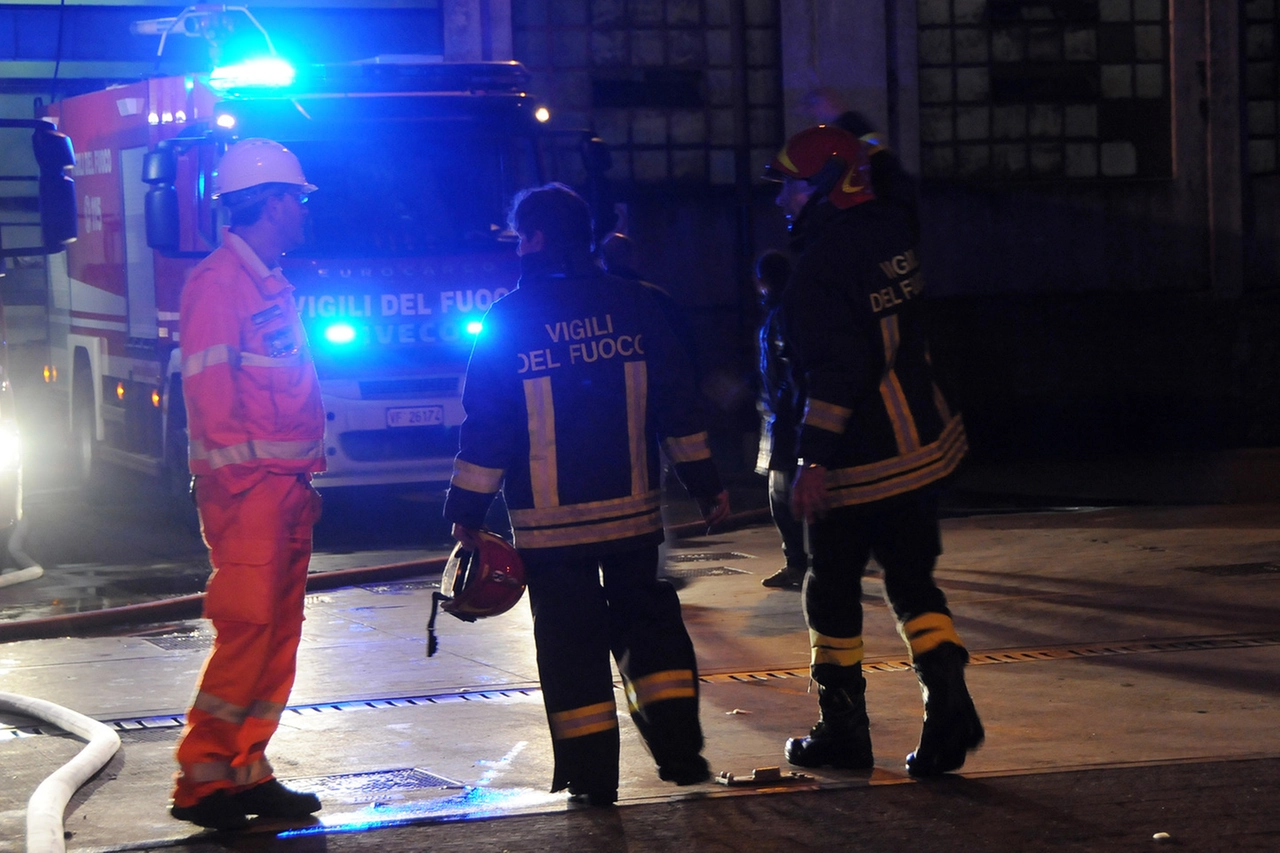 I vigili del fuoco di Abbiategrasso
