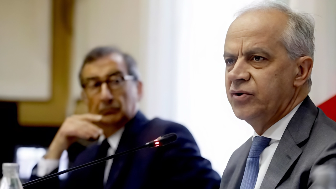 Il sindaco Giuseppe Sala e il ministro Matteo Piantedosi in Prefettura Il sindaco Giuseppe Sala e il ministro Matteo Piantedosi in Prefettura