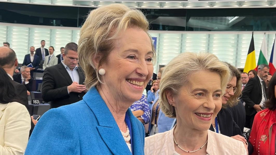 Letizia Moratti e Ursula von der Leyen a Bruxelles