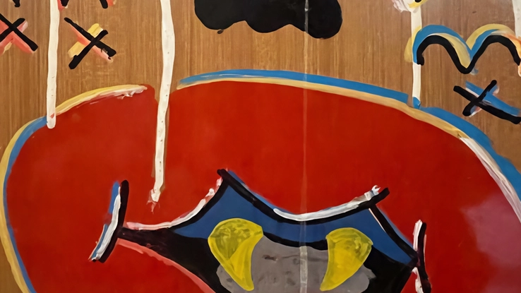 Un graffito di Rauto, autore in mostra Un graffito di Rauto, autore in mostra