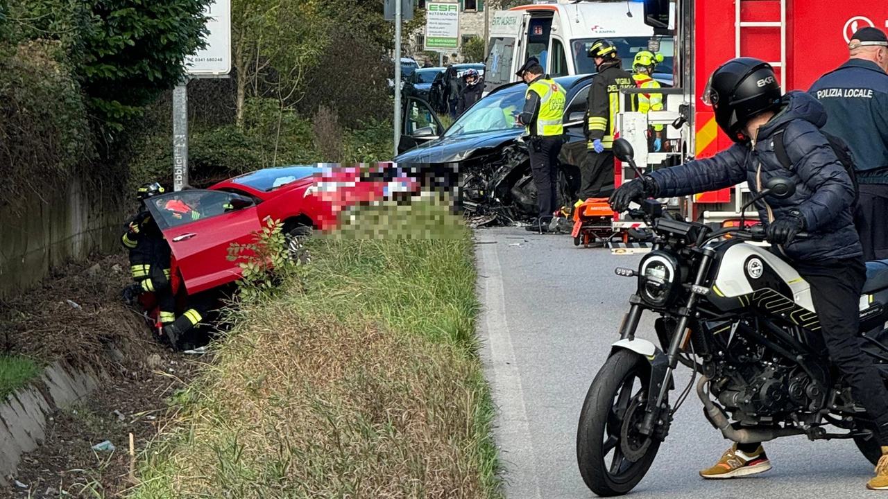 Incidente a Ballabio lungo la via Provinciale lunedì 28 ottobre