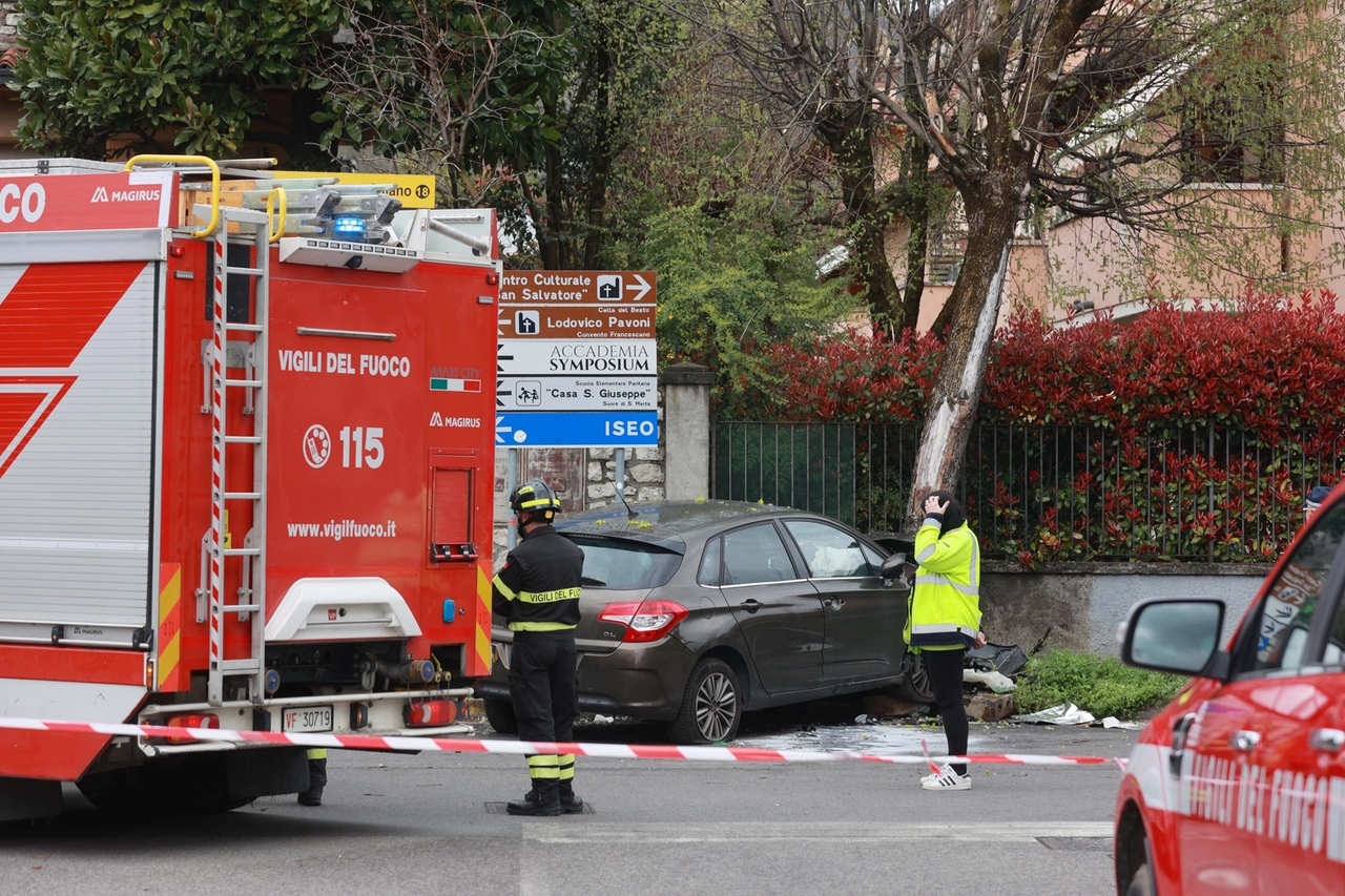 L'incidente mortale in via Giacomo Leopardi a Rodengo Saiano