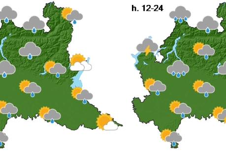 La situazione meteo dal sito di Arpa Lombardia