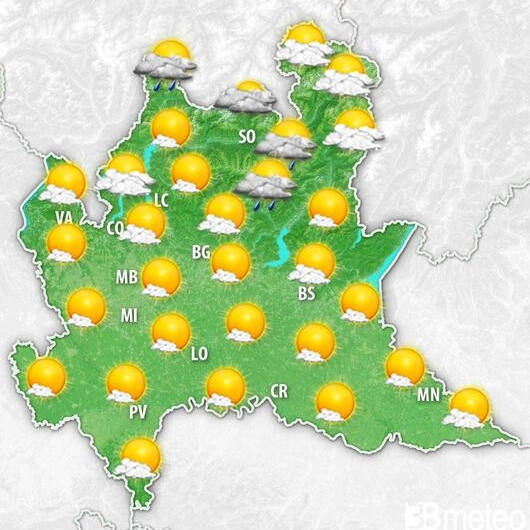 Le previsioni per domenica 19 maggio