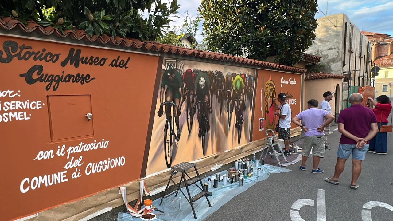 Il murale realizzato in memoria dell’imprenditore Giovanni Tapella