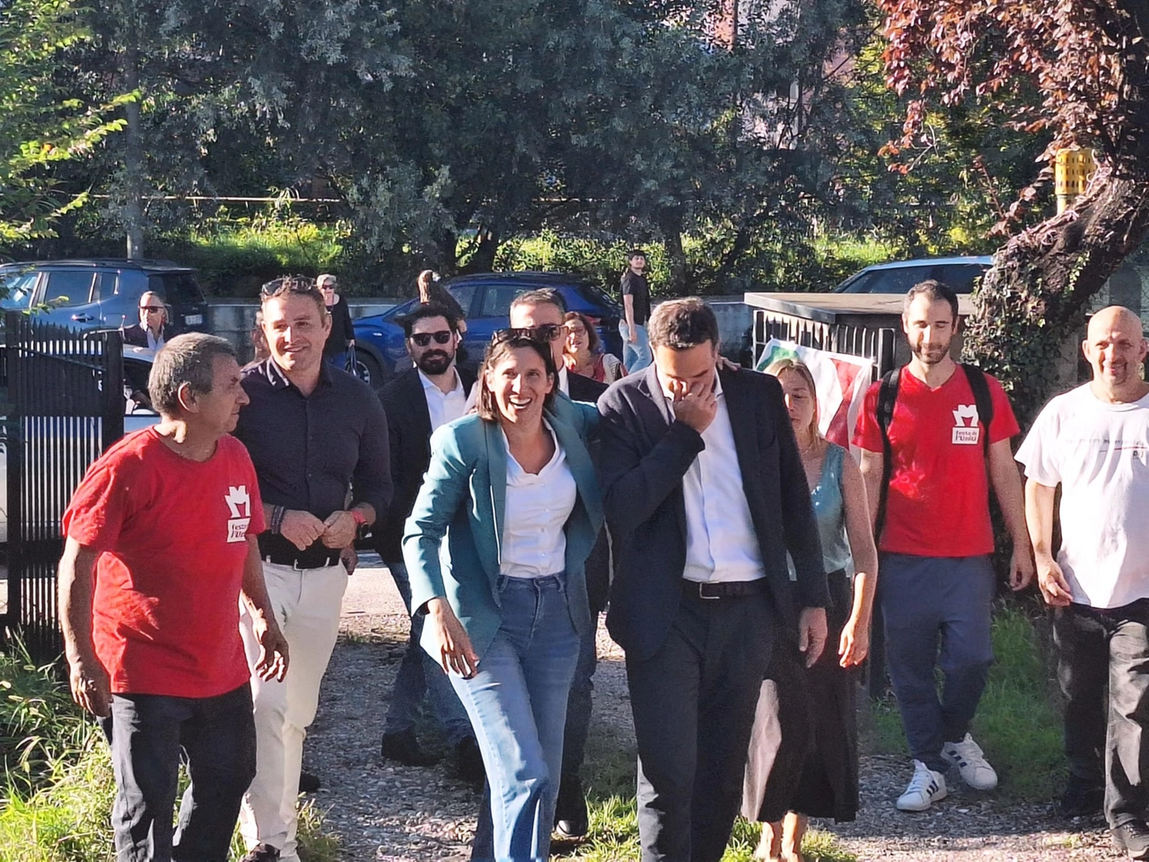 Elly Schlein alla festa dell'Unità alla Schiranna a Varese