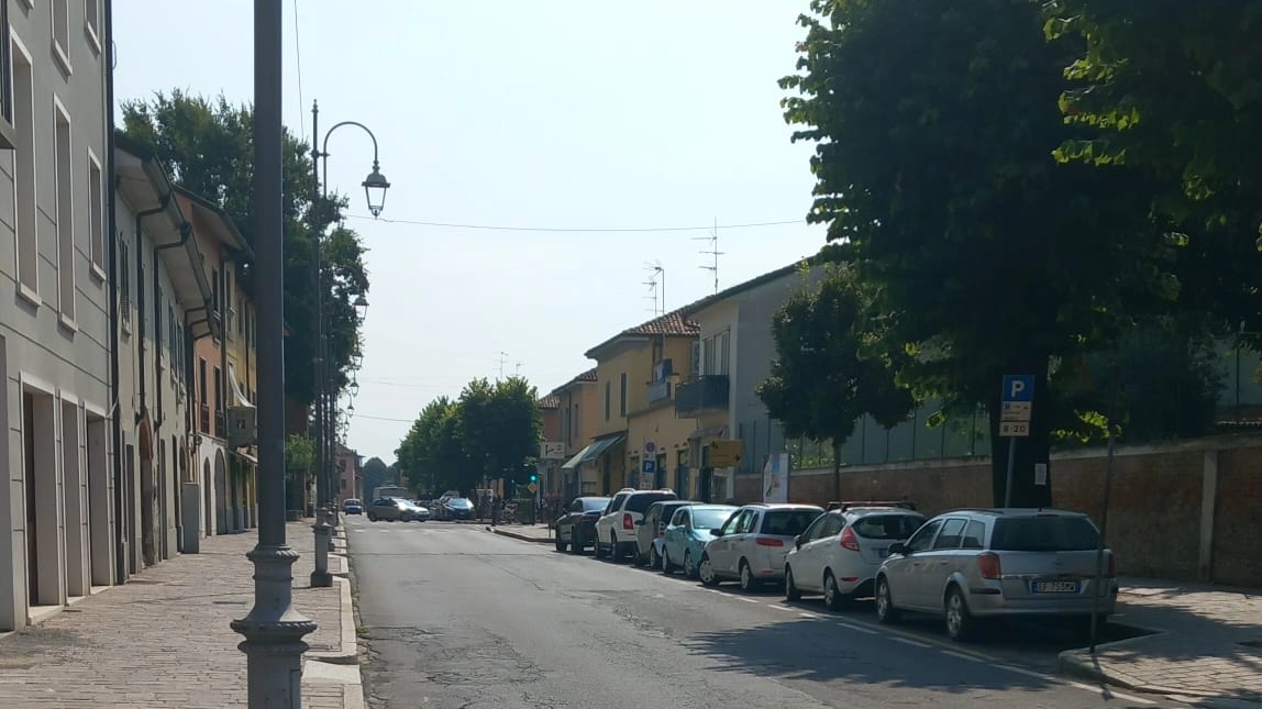 Via Steffenini a San Colombano al Lambro, centro storico Via Steffenini a San Colombano al Lambro, centro storico