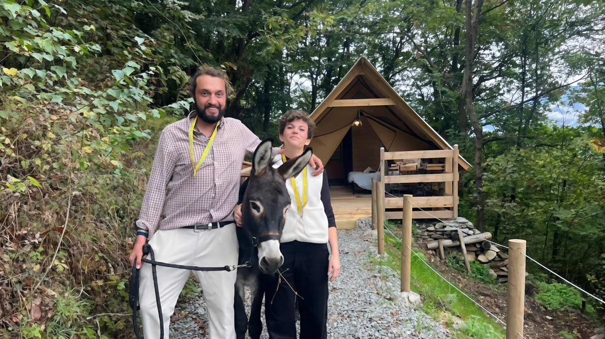 Emanuela Coniglio e Denni Guana sono pronti ad accogliere i turisti nella loro azienda agricola Emanuela Coniglio e Denni Guana sono pronti ad accogliere i turisti nella loro azienda agricola