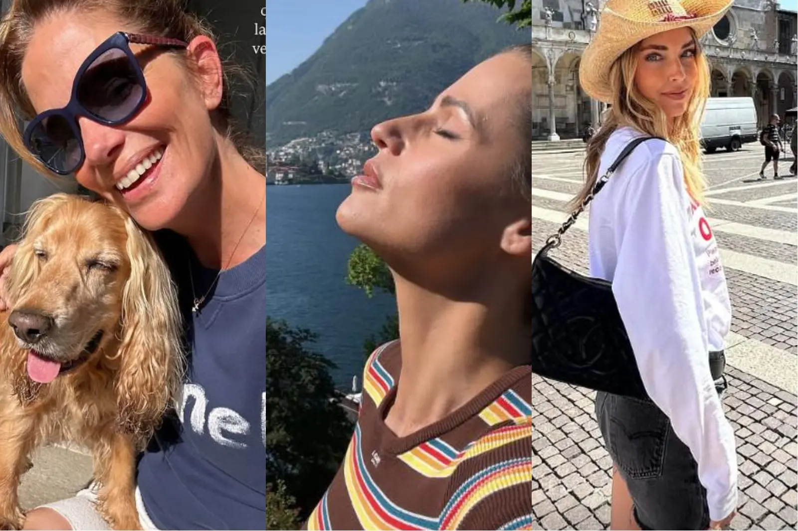 Le vacanze dei vip: dal bagno di sole di Michelle Hunziker al ritorno alle origini di Chiara Ferragni Le vacanze dei vip: dal bagno di sole di Michelle Hunziker al ritorno alle origini di Chiara Ferragni