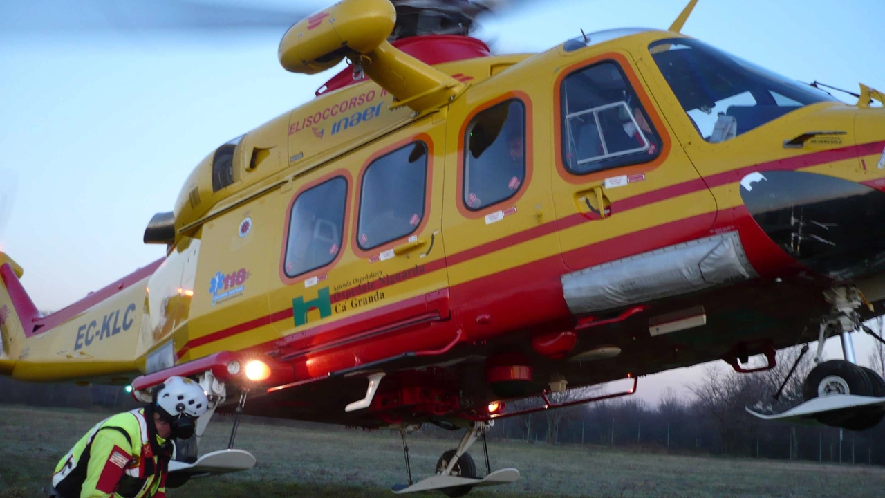 Intervenuto anche l'elisoccorso Intervenuto anche l'elisoccorso
