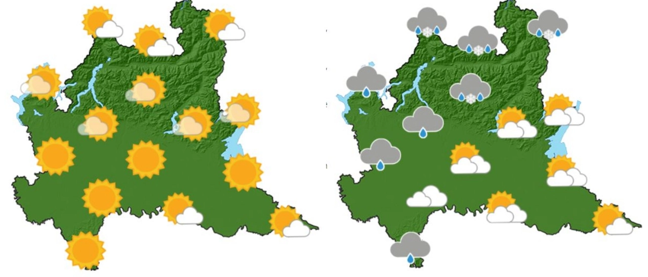 Meteo Lombardia, dal bel tempo ai primi fiocchi di neve (Foto Arpa Lombardia)