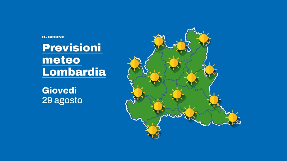 Le previsioni meteo in Lombardia siano a sabato 31 agosto Le previsioni meteo in Lombardia siano a sabato 31 agosto