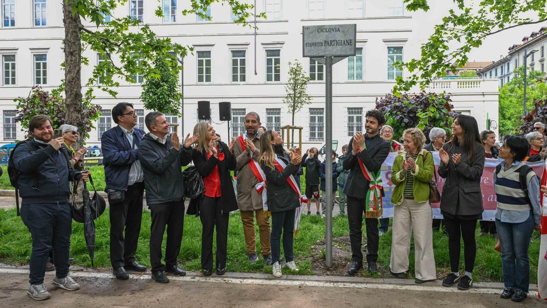 intitolata alle staffette partigiane la ciclovia di corso sempione