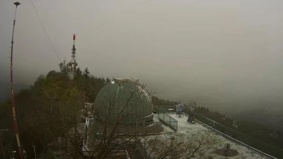 Neve osservatorio campo dei Fiori, 22 aprile 2024 (Frame video webcam)