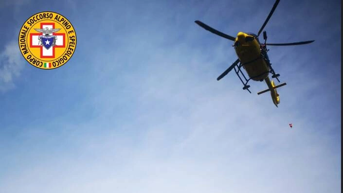 Anche l’elisoccorso di Sondrio si è alzato in volo per le ricerche