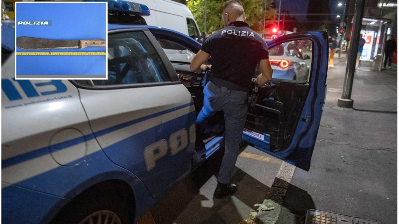 Il machete sequestrato era dotato di una lama di 51 centimetri