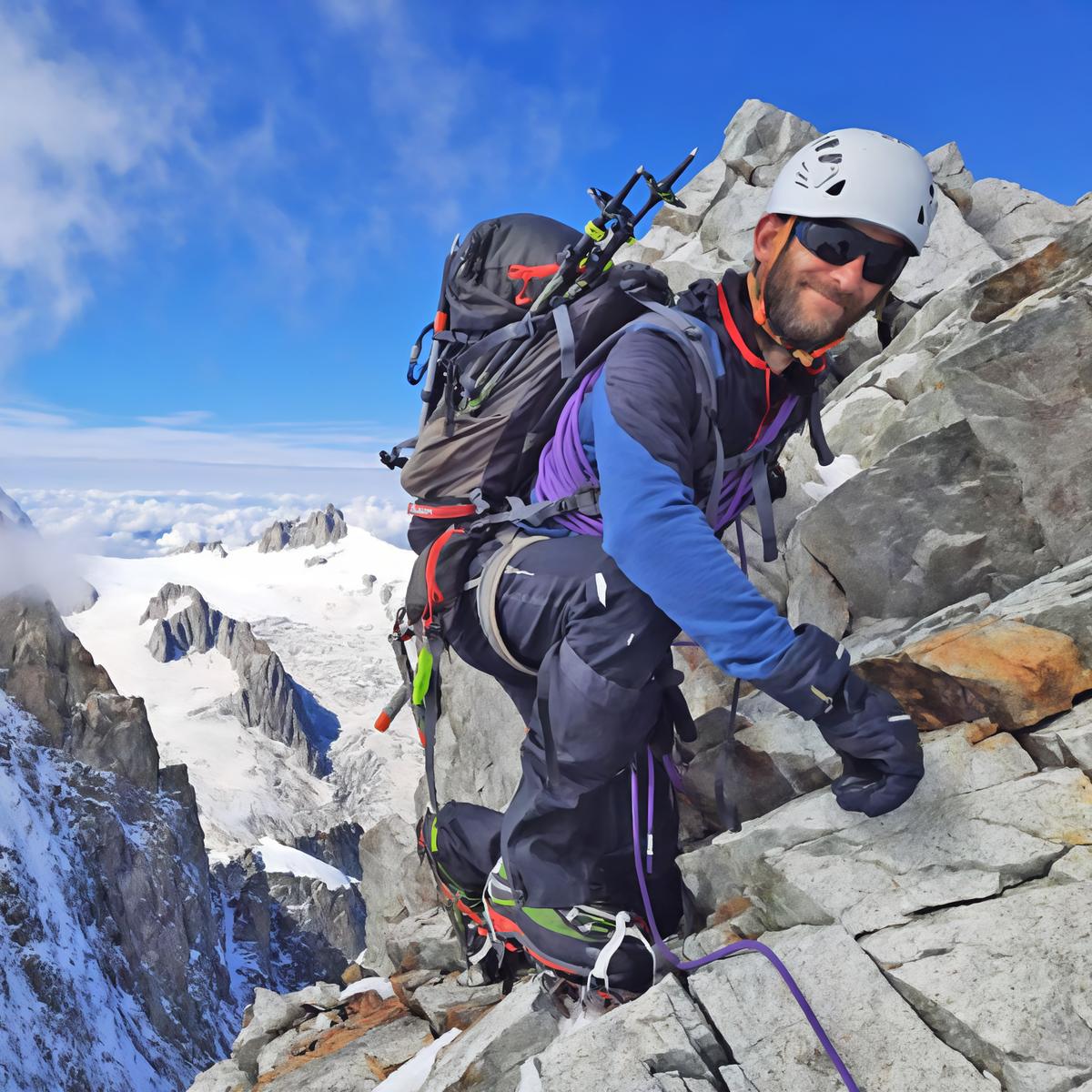 prof alpinista morto in vetta appassionato ed esperto il lutto anche a treviglio