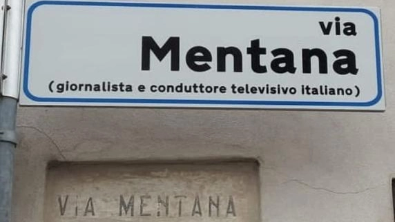 Vai Mentana, l'errore nella frazione di Cizzolo, a Viadana (Foto facebook) Vai Mentana, l'errore nella frazione di Cizzolo, a Viadana (Foto facebook)