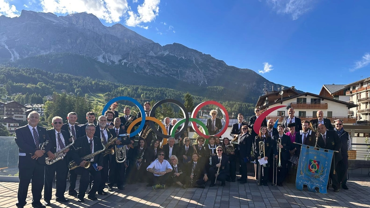 La banda di Trezzo a Cortina per la festa “Festa de ra bandes“ La banda di Trezzo a Cortina per la festa “Festa de ra bandes“