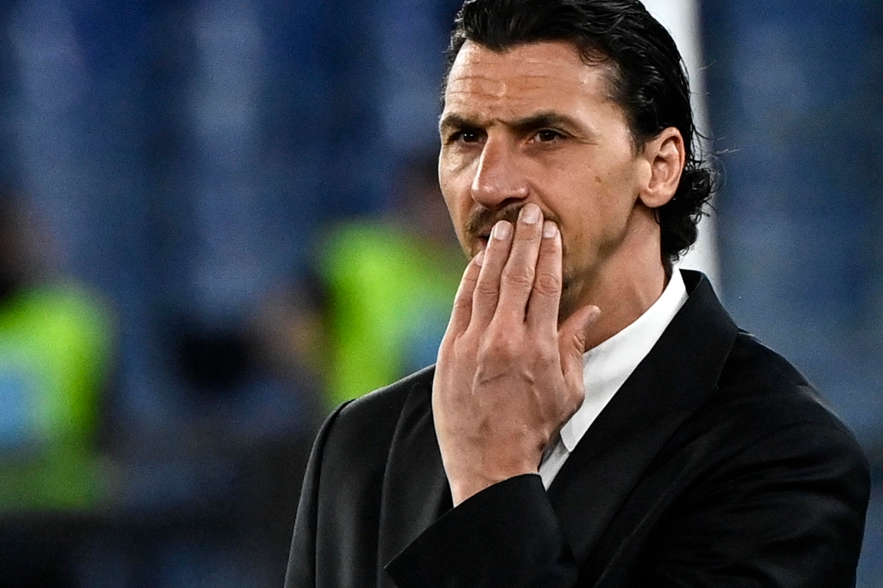 La delusione sul volto di Zlatan Ibrahimovic