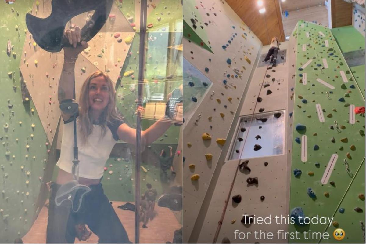 chiara ferragni cede al fascino dell8217arrampicata ho provato per la prima volta
