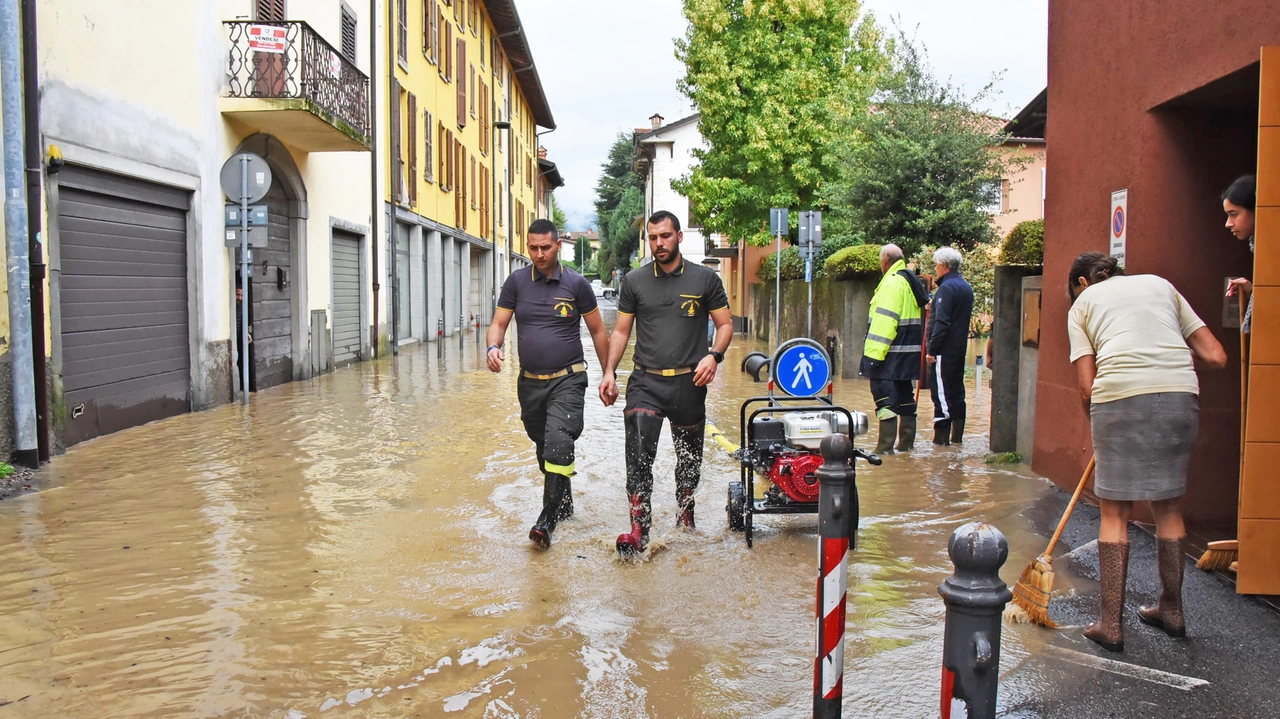 Allagamento a Seriate, in provincia di Bergamo Allagamento a Seriate, in provincia di Bergamo