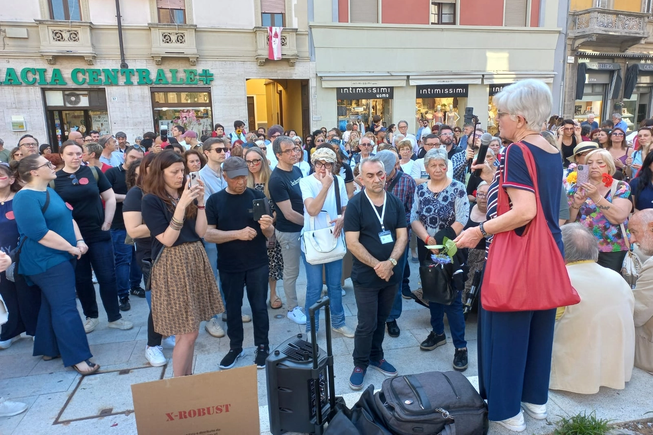 L'intervento della presidente di Auser-Filo Rosa Silvana Mandelli