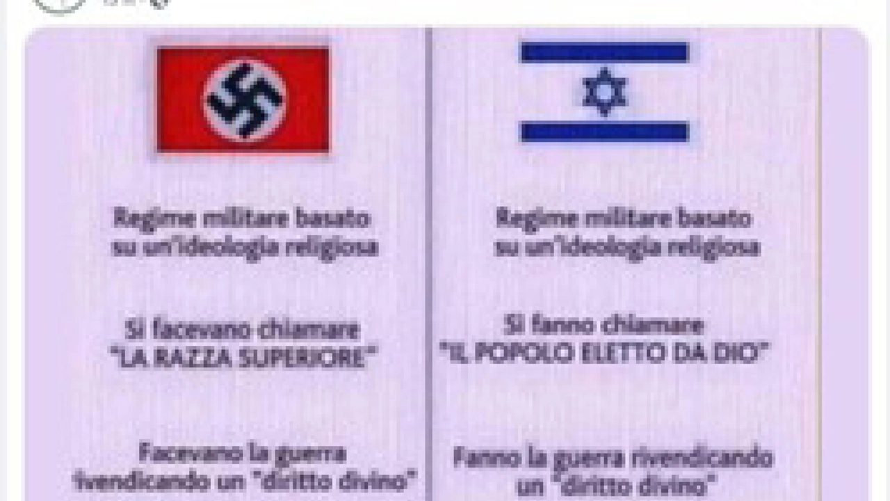 Pubblica bandiera nazista accanto a quella di Israele: bufera su consigliere comunale di Brescia