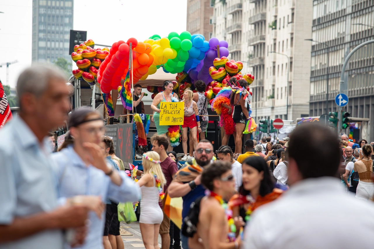 Una foto generica dal Milano Pride 2024