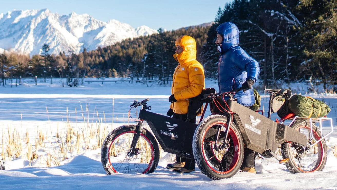 L’avventuriero di Aprica e l’amico Alessandro Plona ce l’hanno fatta Hanno portato a termine il raid in bicicletta del programma “Eyes on Ice”