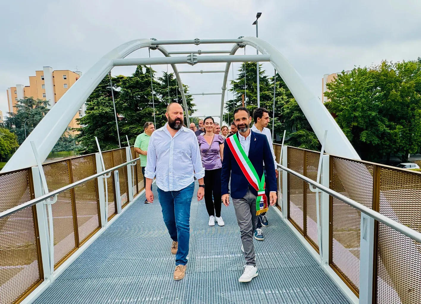 Il ponte sulla Val Tidone inaugurato dopo 7 anni. Ma manca un montascale