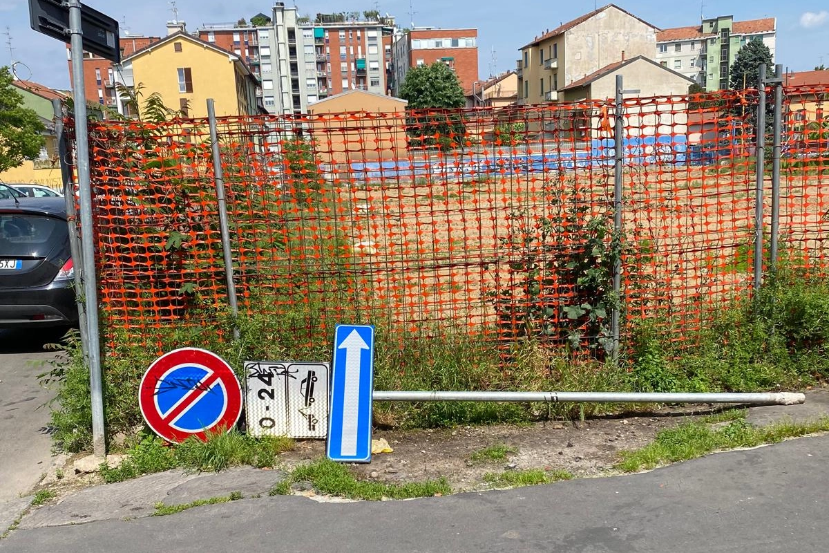 L'area recintata di cui non si conosce il futuro