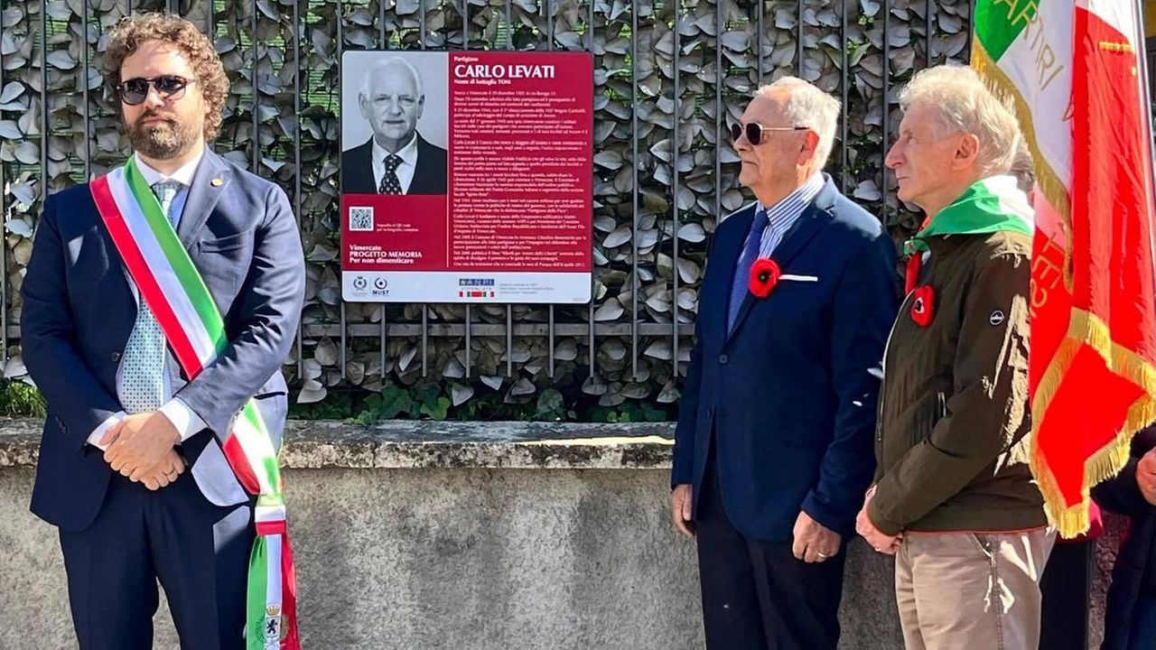 La cerimonia a Vimercate Carlo Levati si salvò dall’eccidio dei compagni, i Martiri Vimercatesi, gettandosi dalla finestra
