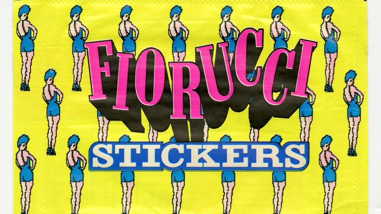 Stickers di Fiorucci alla mostra alla Triennale di Milano