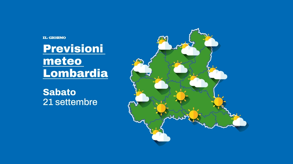 Previsioni meteo sabato 21 settembre