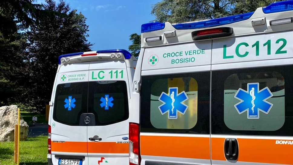 Le ambulanze della Croce Verde di Bosisio Parini