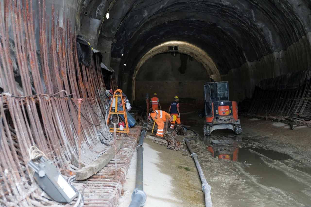 Il cantiere della metropolitana rossa a Sesto San Giovanni