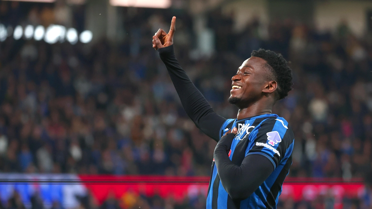 Ibrahim Sulemana festeggia il gol del definitivo 2-1 contro la Roma Ibrahim Sulemana festeggia il gol del definitivo 2-1 contro la Roma