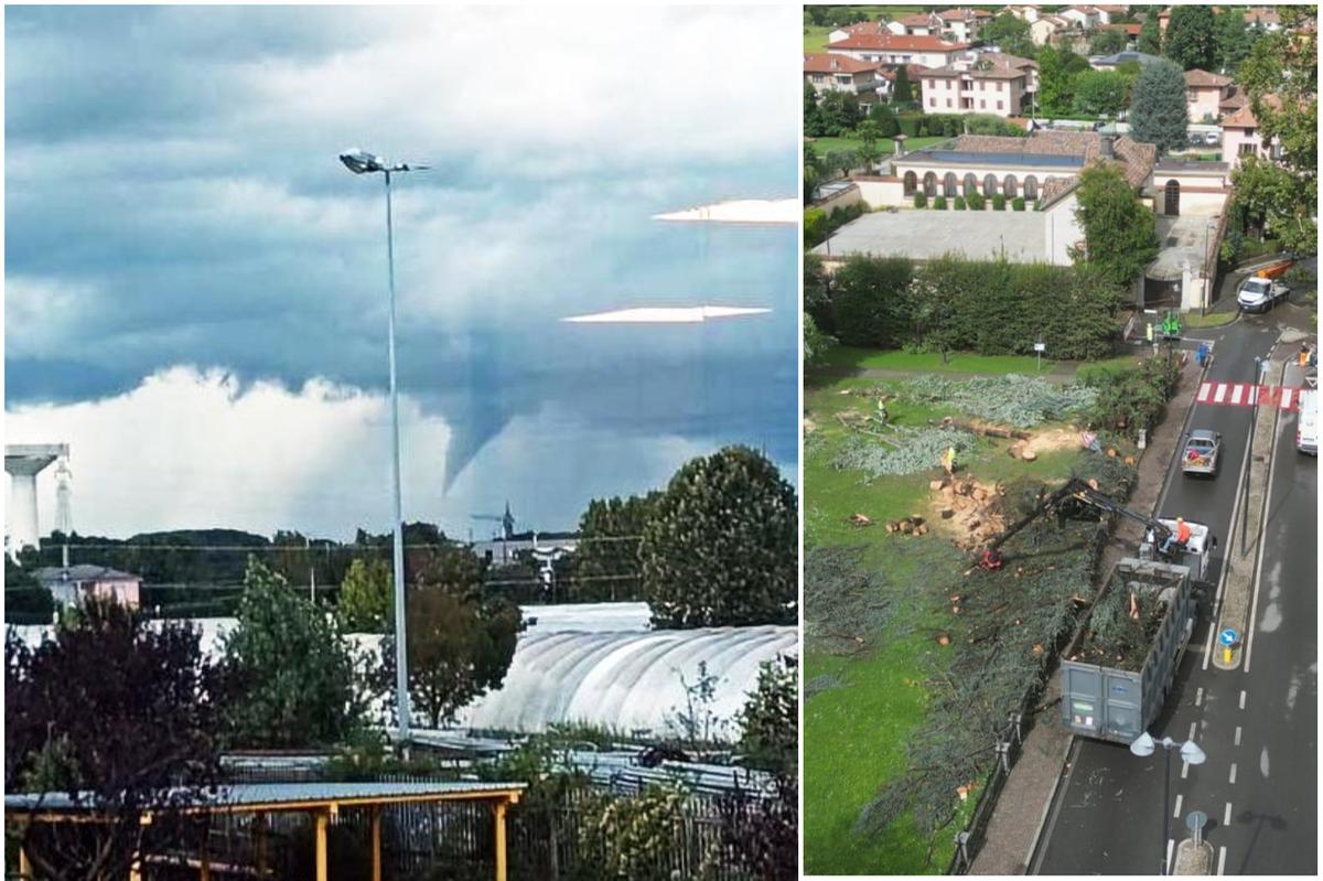 Tornado a Verderio, rami e calcinacci scagliati come proiettili: “È andata bene, poteva essere davvero un disastro” Tornado a Verderio, rami e calcinacci scagliati come proiettili: “È andata bene, poteva essere davvero un disastro”