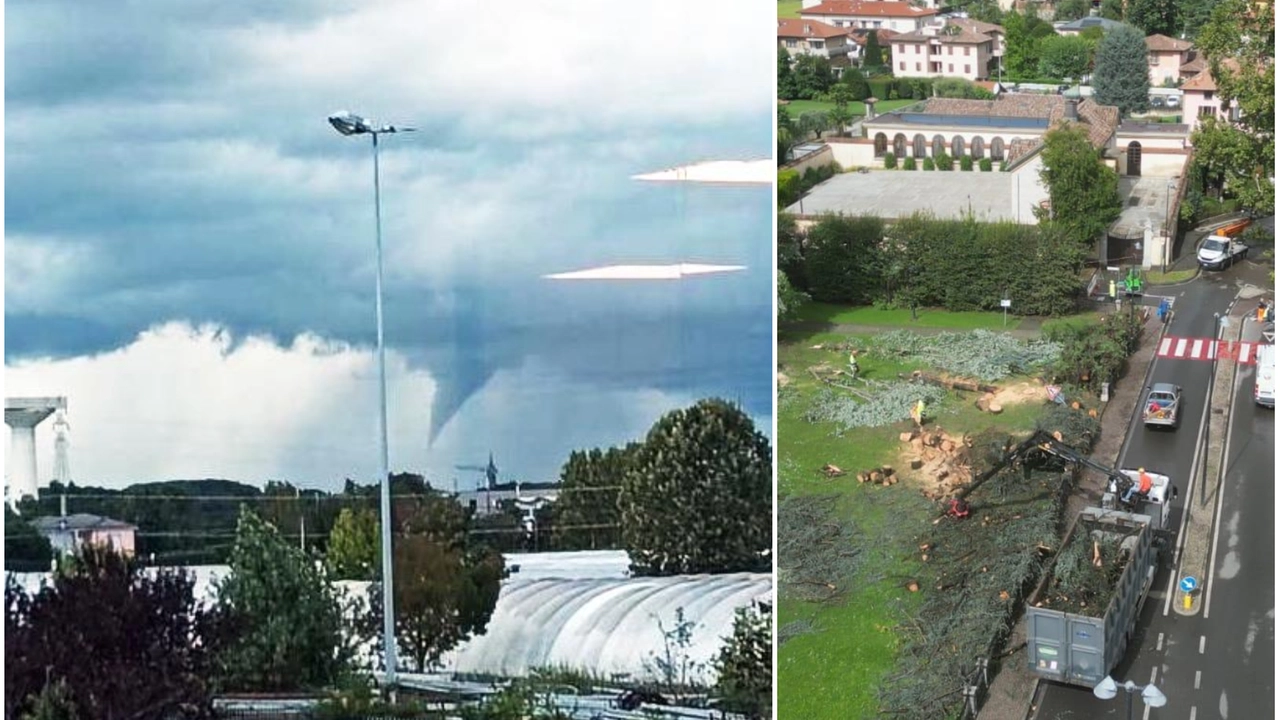 Tromba d'aria a Verderio